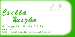 csilla muszka business card